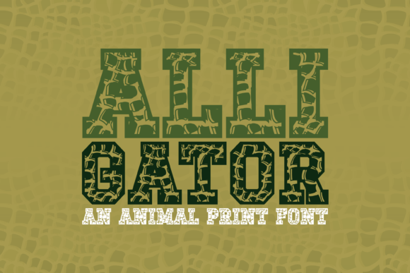 Alligator: A Cute and Creative Font
