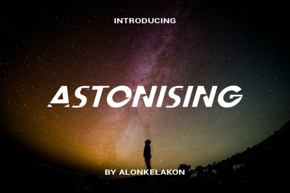 Astonising: A Bold and Creative Display Font That Elevates Your Designs