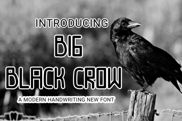 Big Black Crow: A Stylish Font for Creative Expression