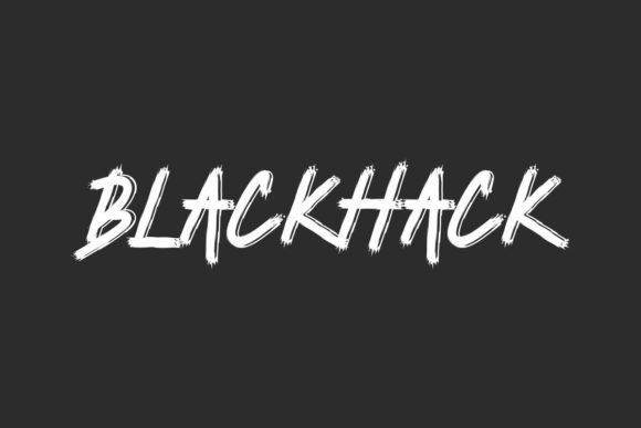 Blackhack: A Bold, Brushed Display Font for Modern Design