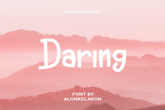 Daring: A Bold and Versatile Display Font for Professional Use
