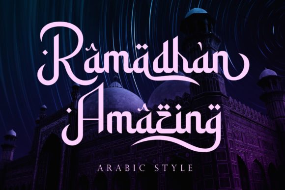 Discover the Elegance of Ramadhan Amazing: A Versatile Arabic-Styled Display Font