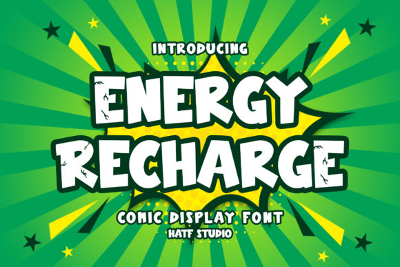 Energy Recharge: Bold Typography for Impact