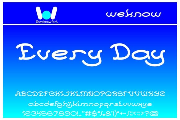 Every Day: A Modern Display Font for Creative Projects