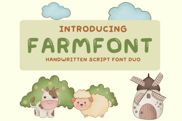 Farmmew: A Cute and Fun Display Font for Creative Projects