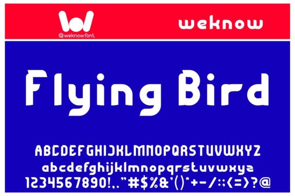 Flying Bird: A Modern Display Font for Creative Projects
