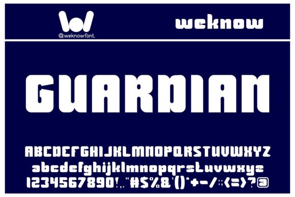 Guardian: A Bold and Versatile Display Font for Creative Projects