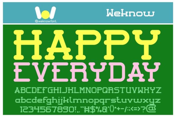 Happy Everyday: A Versatile Display Font