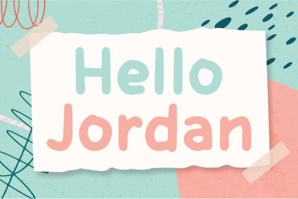 Hello Jordan: A Unique Natural Display Font for Creative Projects