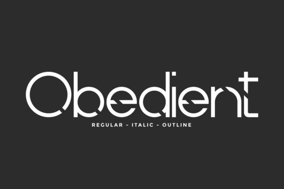Obedient: A Versatile Display Font for Creative and Professional Workflows