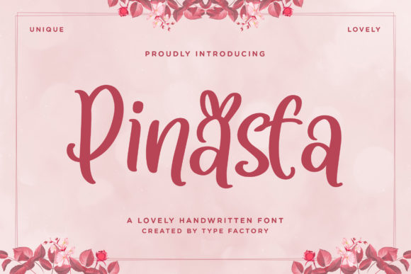 Pinasta: A Handwritten Font for Creative Expression