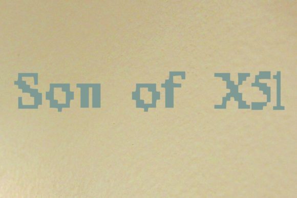 Son of X51: 80s Style Techno Font for Retro Vibes