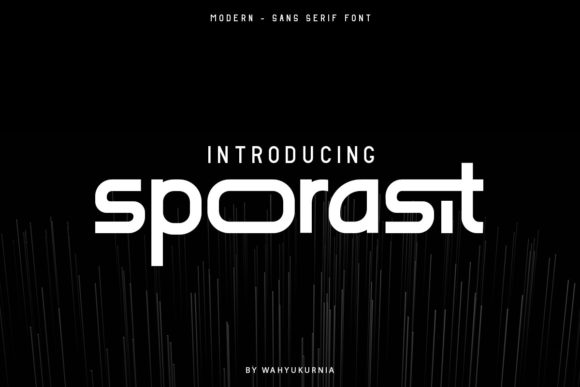 Sporasit: A Unique Display Font for Creative Projects